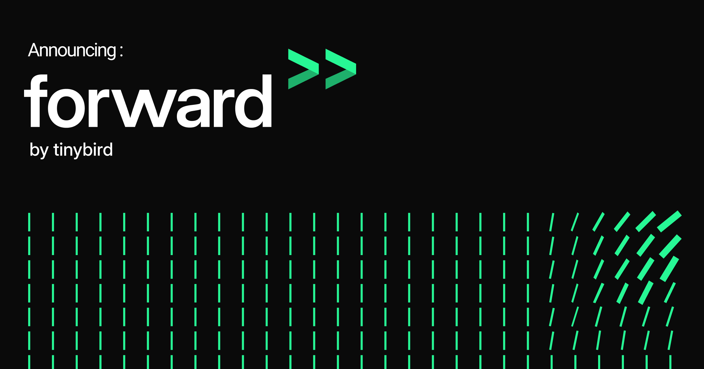 This isn't just a new feature or two - it's a fundamental shift in how Tinybird works, designed to make building real-time data applications