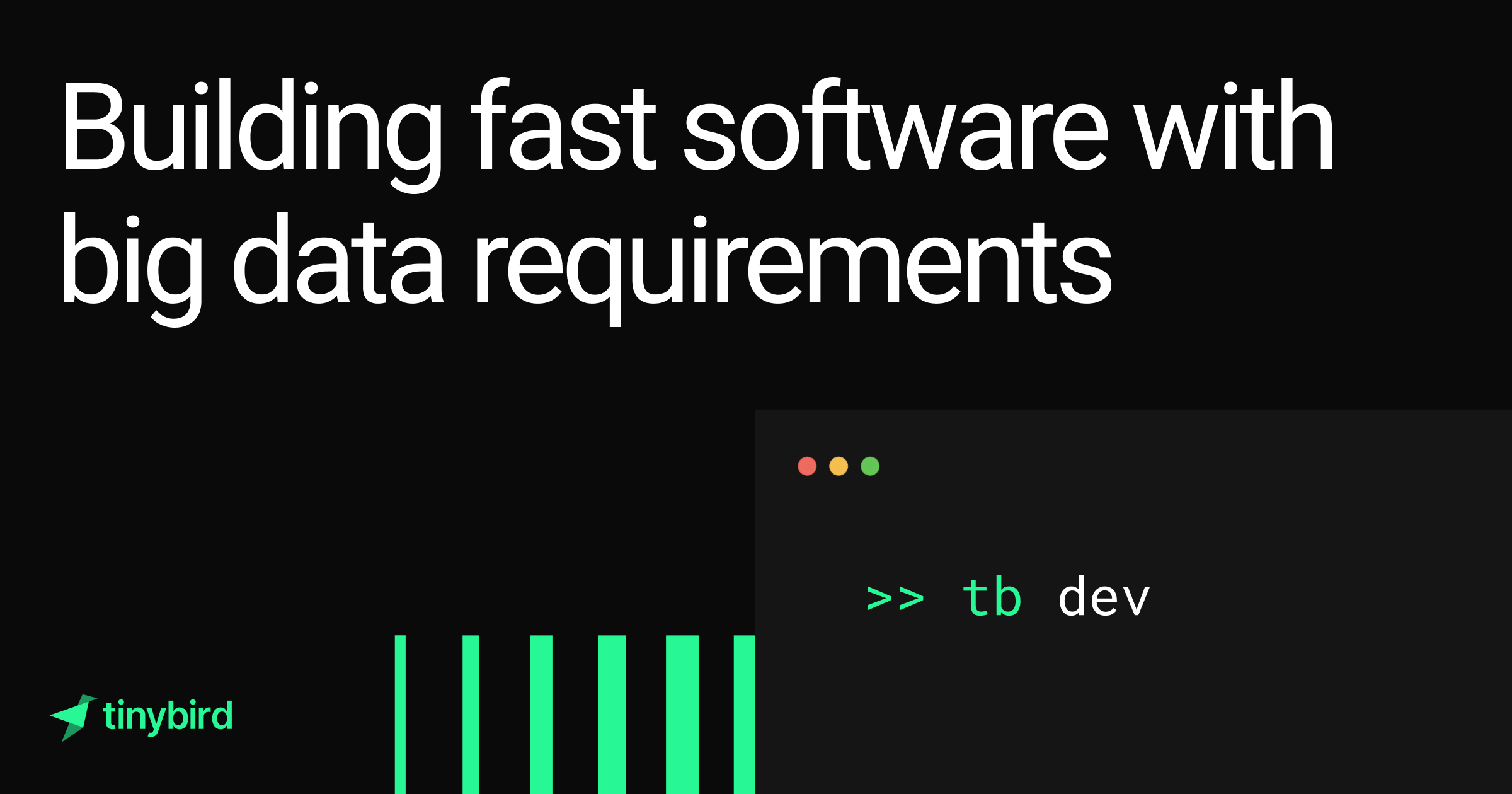 Build fast software with big data requirements Feature image