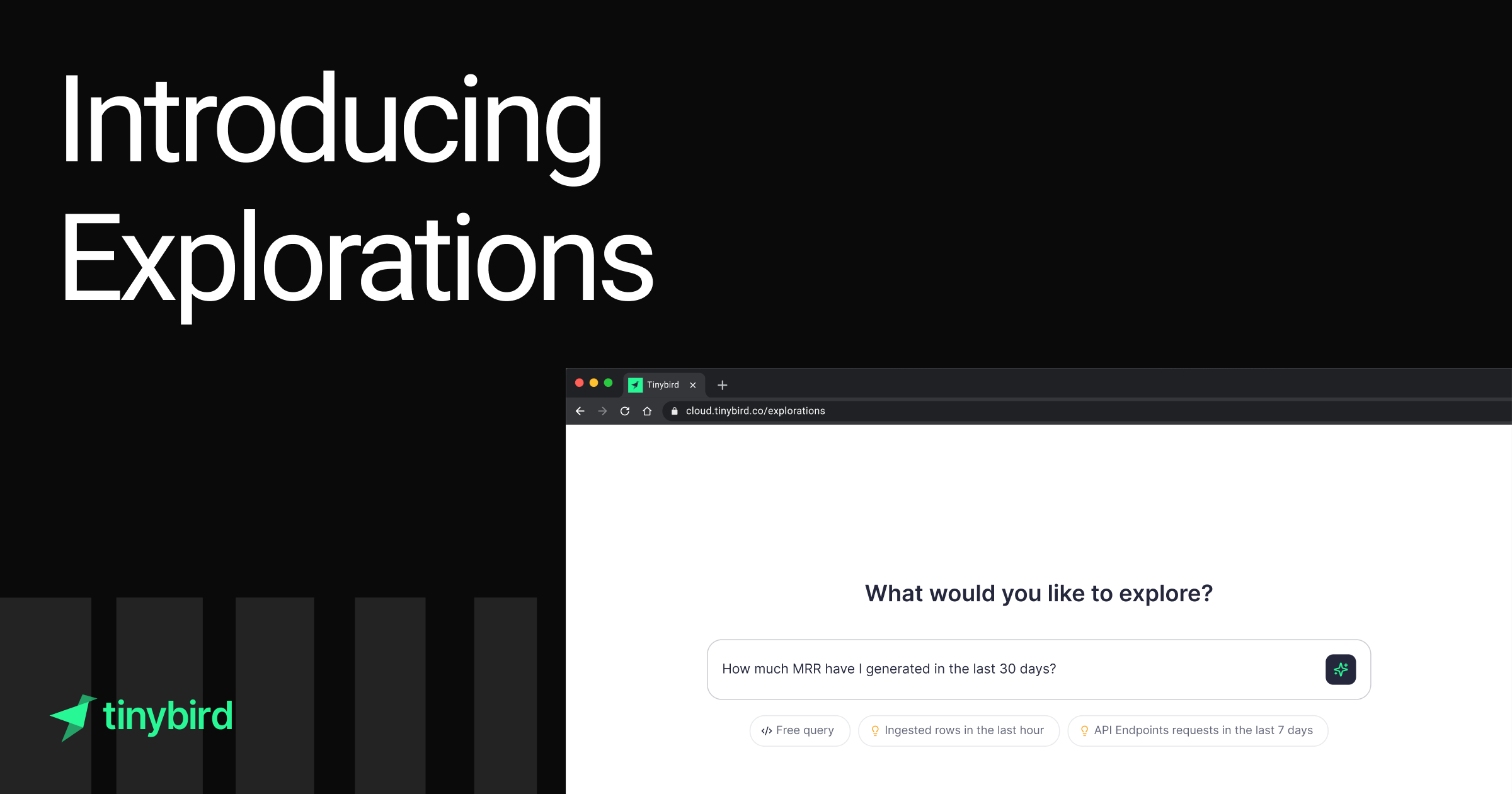 Explorations: a chat UI for real-time analytics Feature image