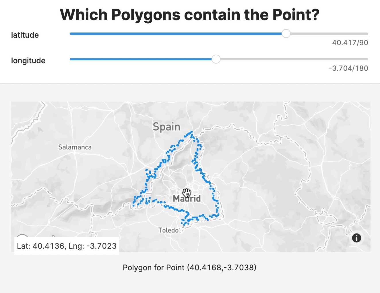 Spatial Indexing aids Finding which Polygons contain a Point