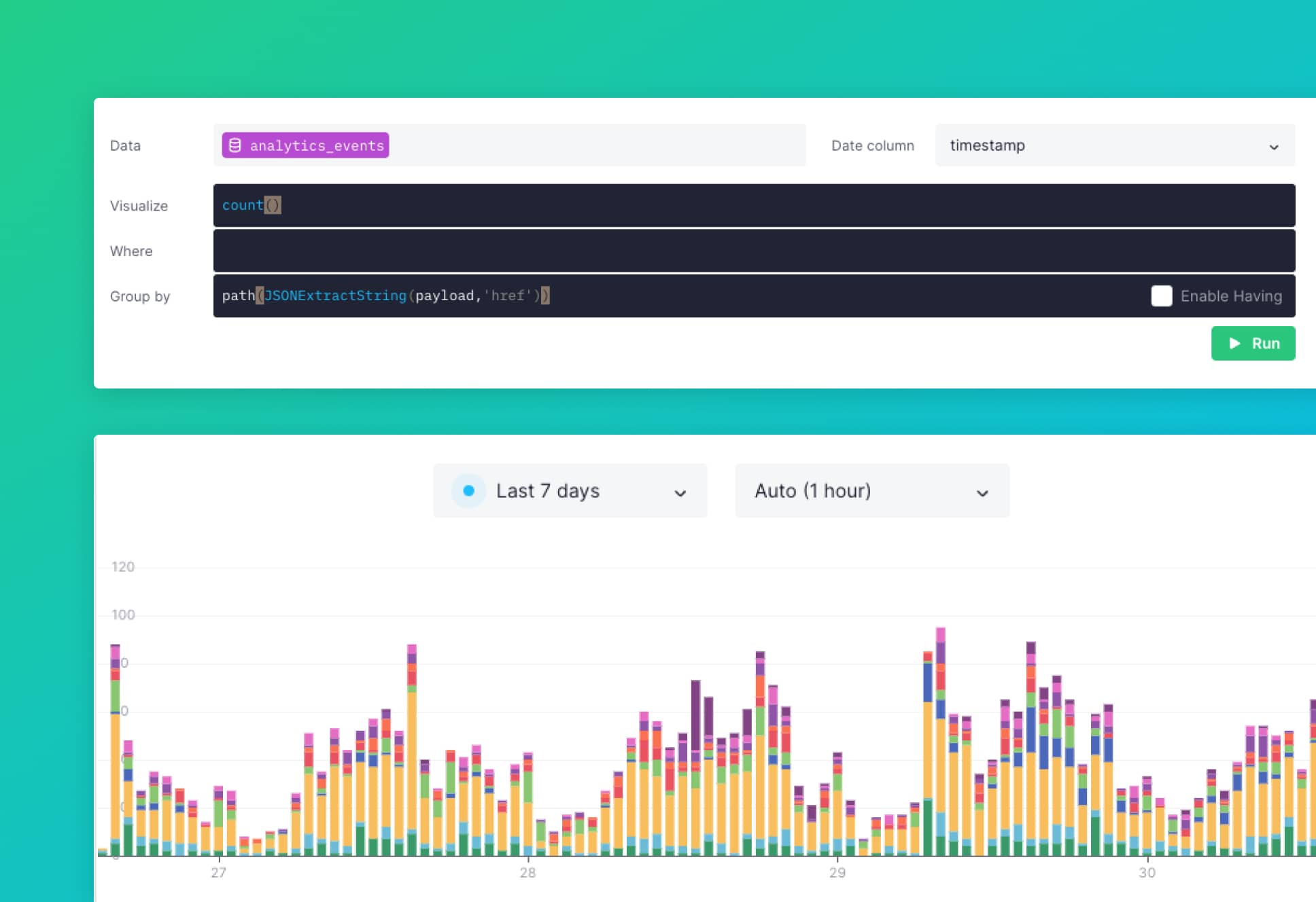 You can now explore and analyze time series data in Tinybird