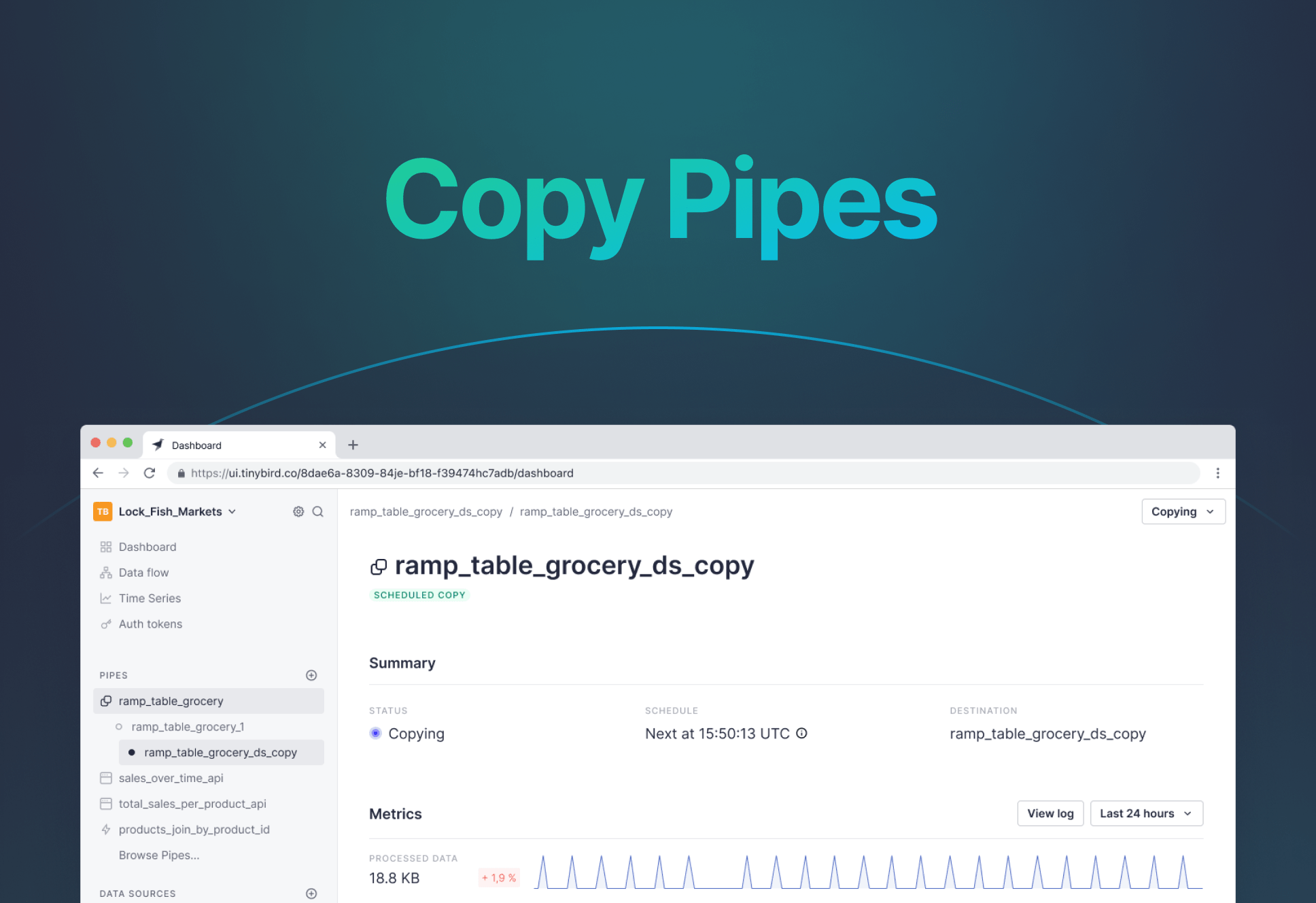 A new way to create intermediate Data Sources in Tinybird