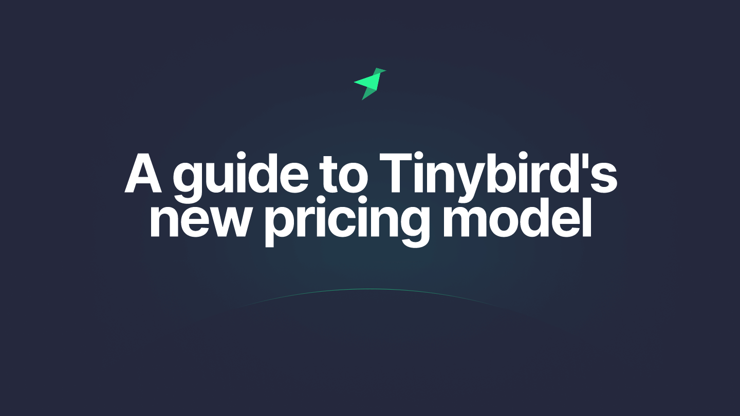 A guide to Tinybird's new pricing model