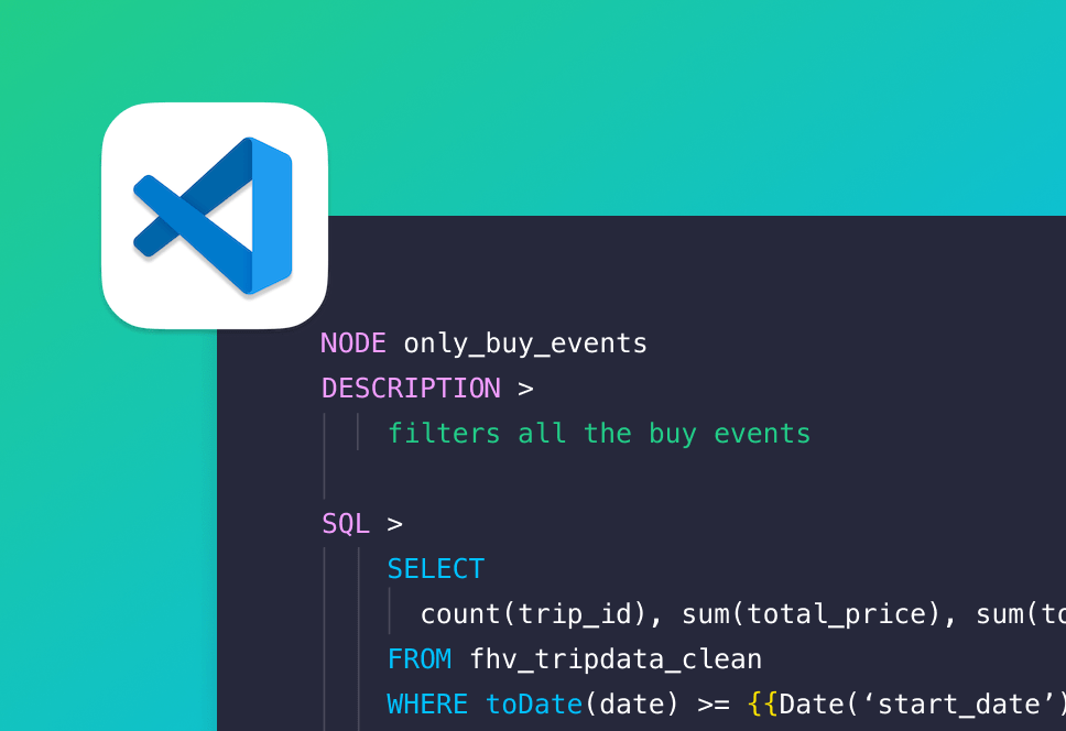 I built a Tinybird syntax highlighter for VSCode
