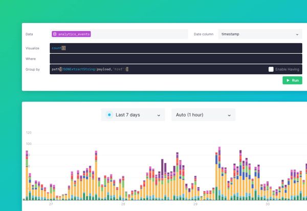 You can now explore and analyze time series data in Tinybird