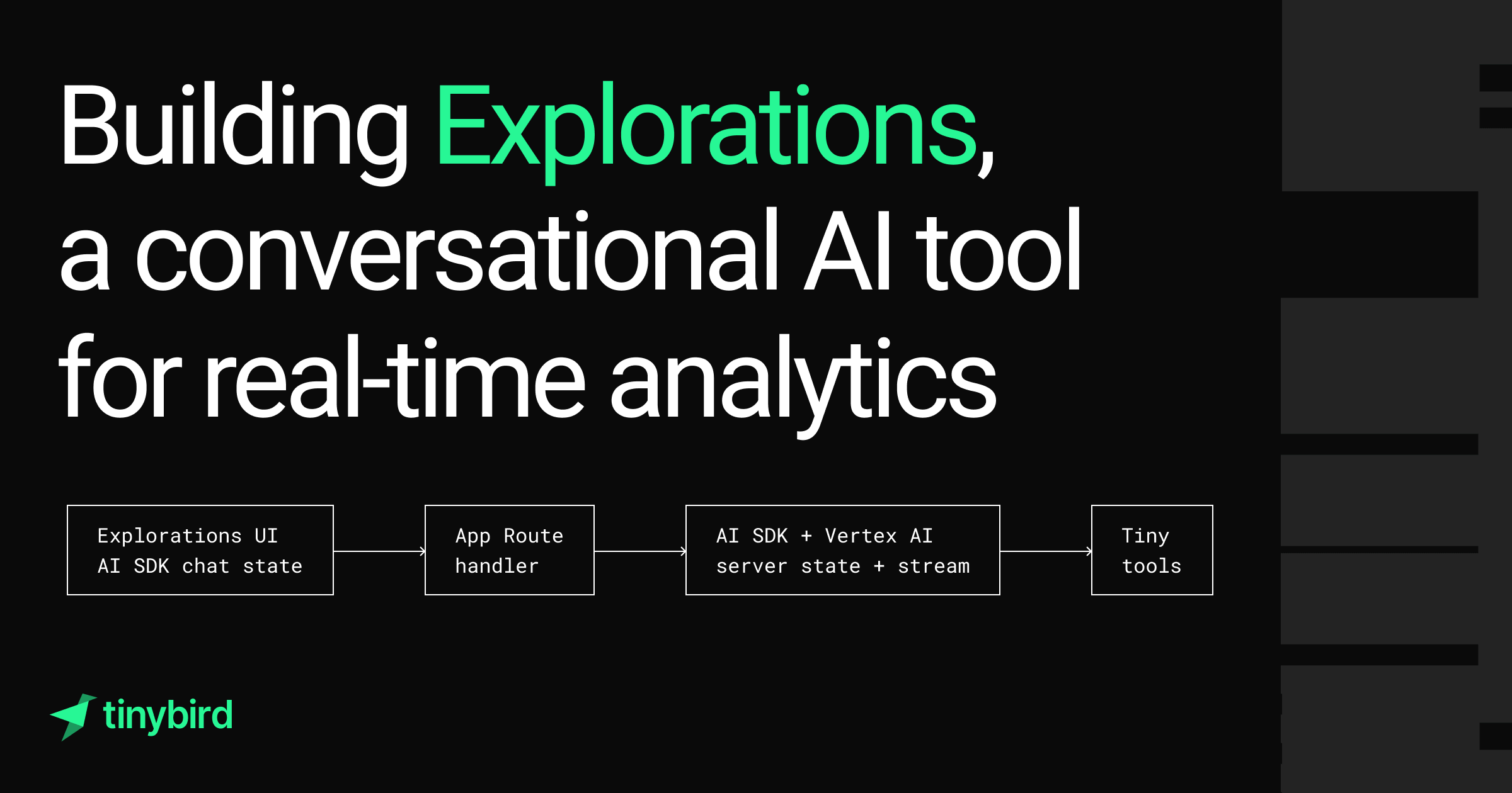 Building a conversational AI tool for real-time analytics
